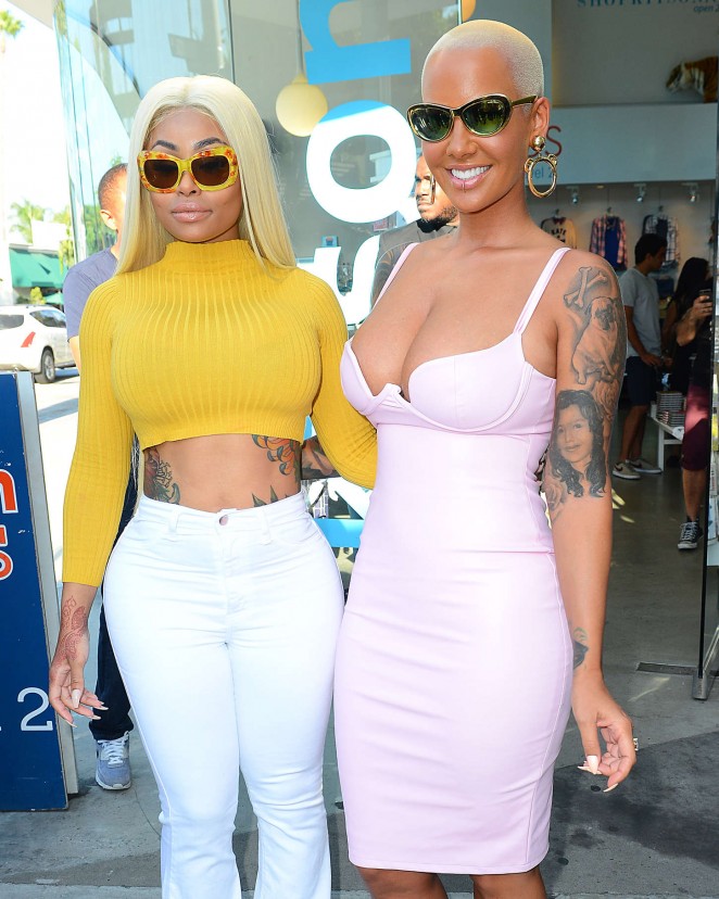 Amber Rose & Blac Chyna - Amber Rose Eye Glass Collection 'The Bash' Launch at Kitson