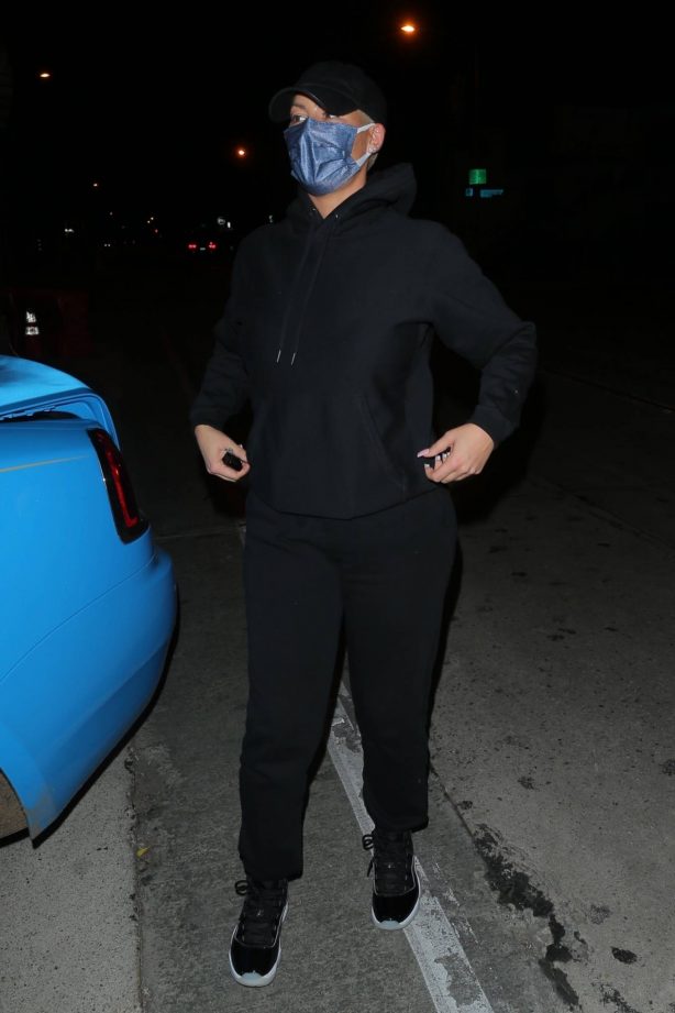 Amber Rose - Leaving dinner at Craig's in West Hollywood