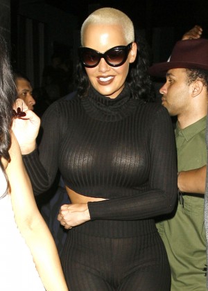 Amber Rose - Leaving 'Emerson' Club in Hollywood