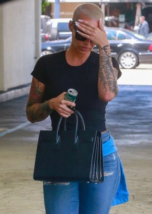 Amber Rose - Leaving the dermatologists in Beverly Hills