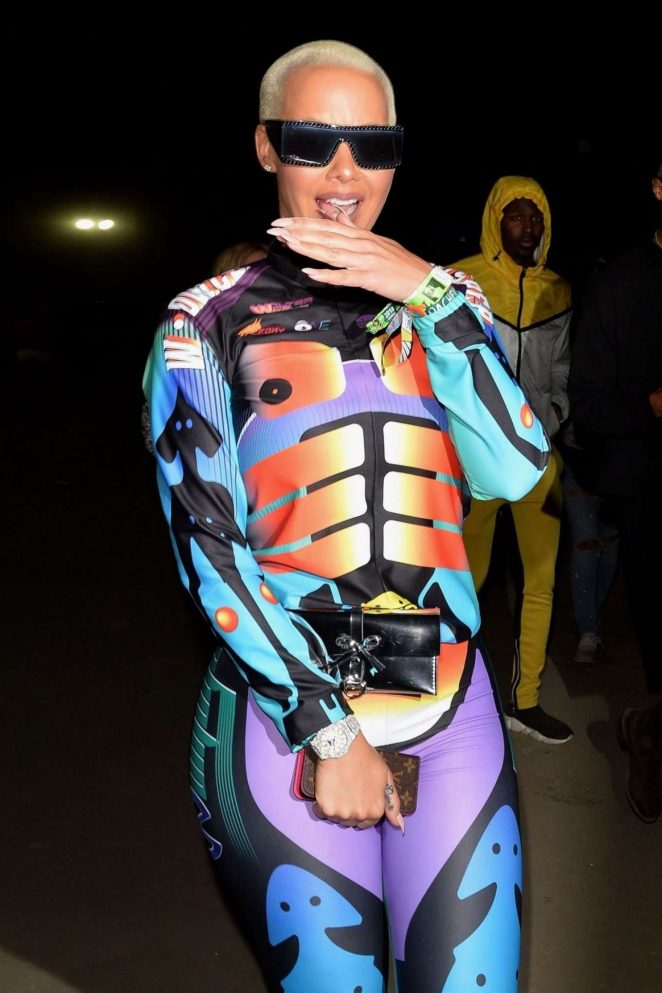 Amber Rose - Neon Carnival Party at 2018 Coachella in Indio
