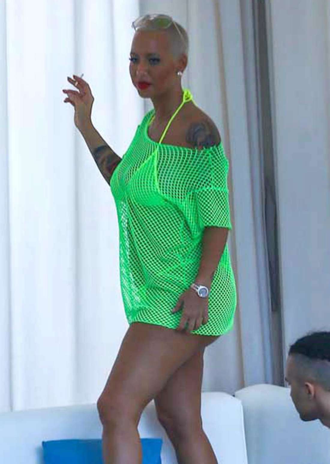 Amber Rose in Bikini on Vacation in Miami