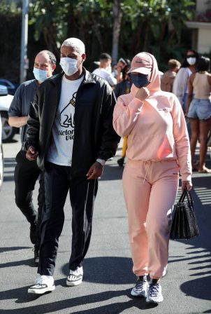 Amber Rose - Out for a lunch at the Saddle Ranch in West Hollywood