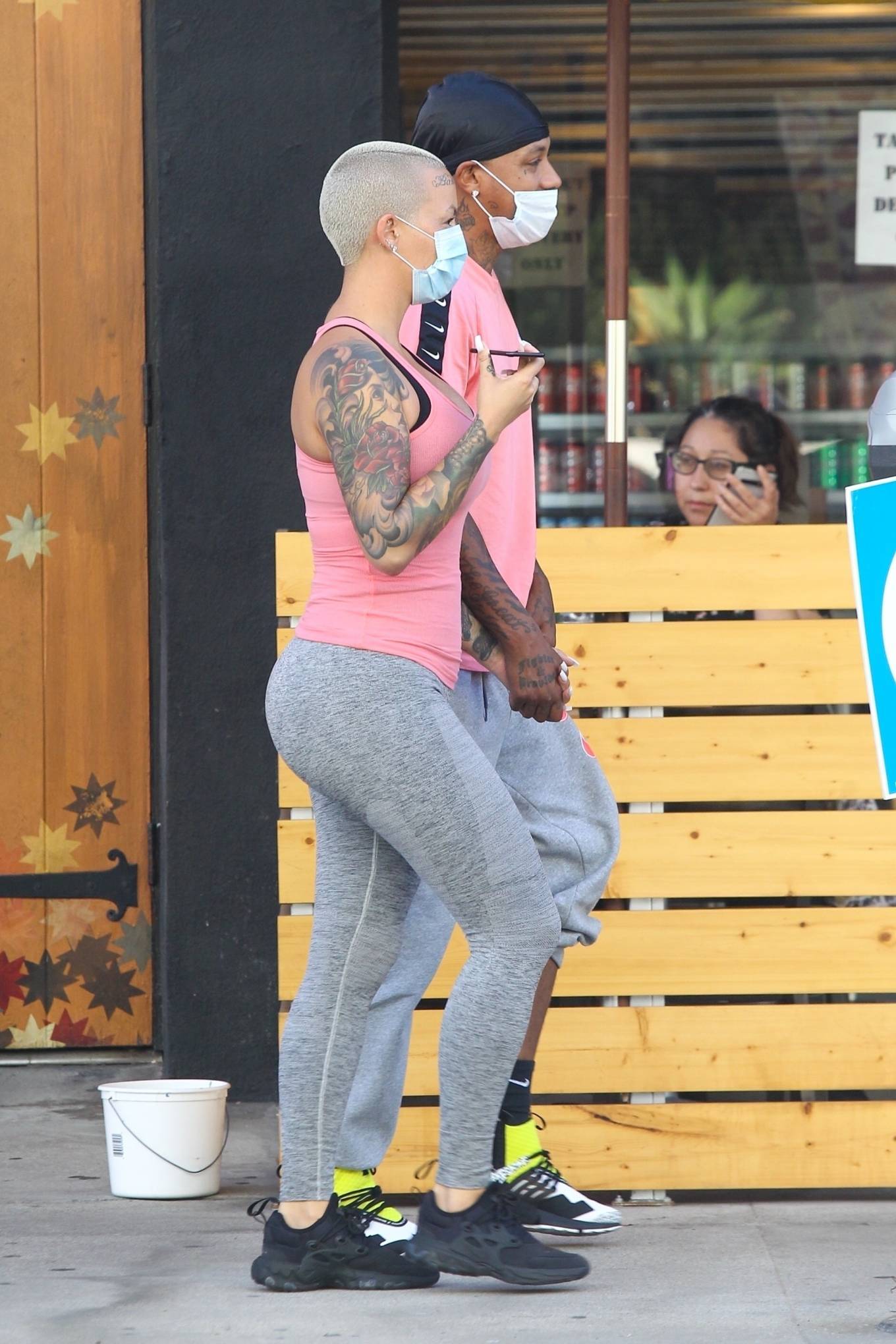 Amber Rose 2020 : Amber Rose - Out for sushi following a workout session in...