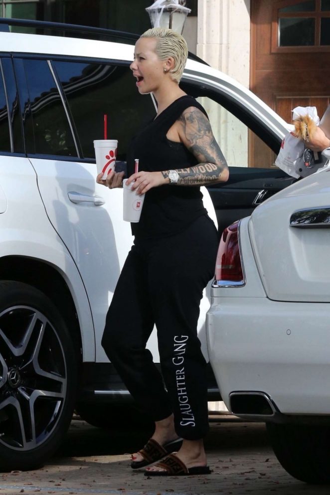 Amber Rose - out in Los Angeles