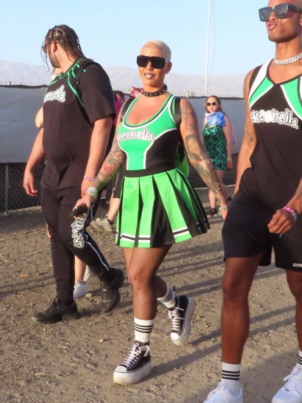 Amber Rose - Pictured at Coachella 2022 in Indio