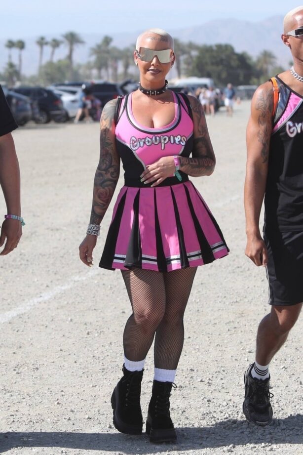 Amber Rose - Seen at Coachella Valley Music and Arts Festival in indio
