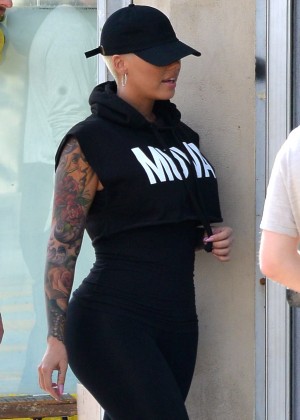 Amber Rose Shopping in West Hollywood