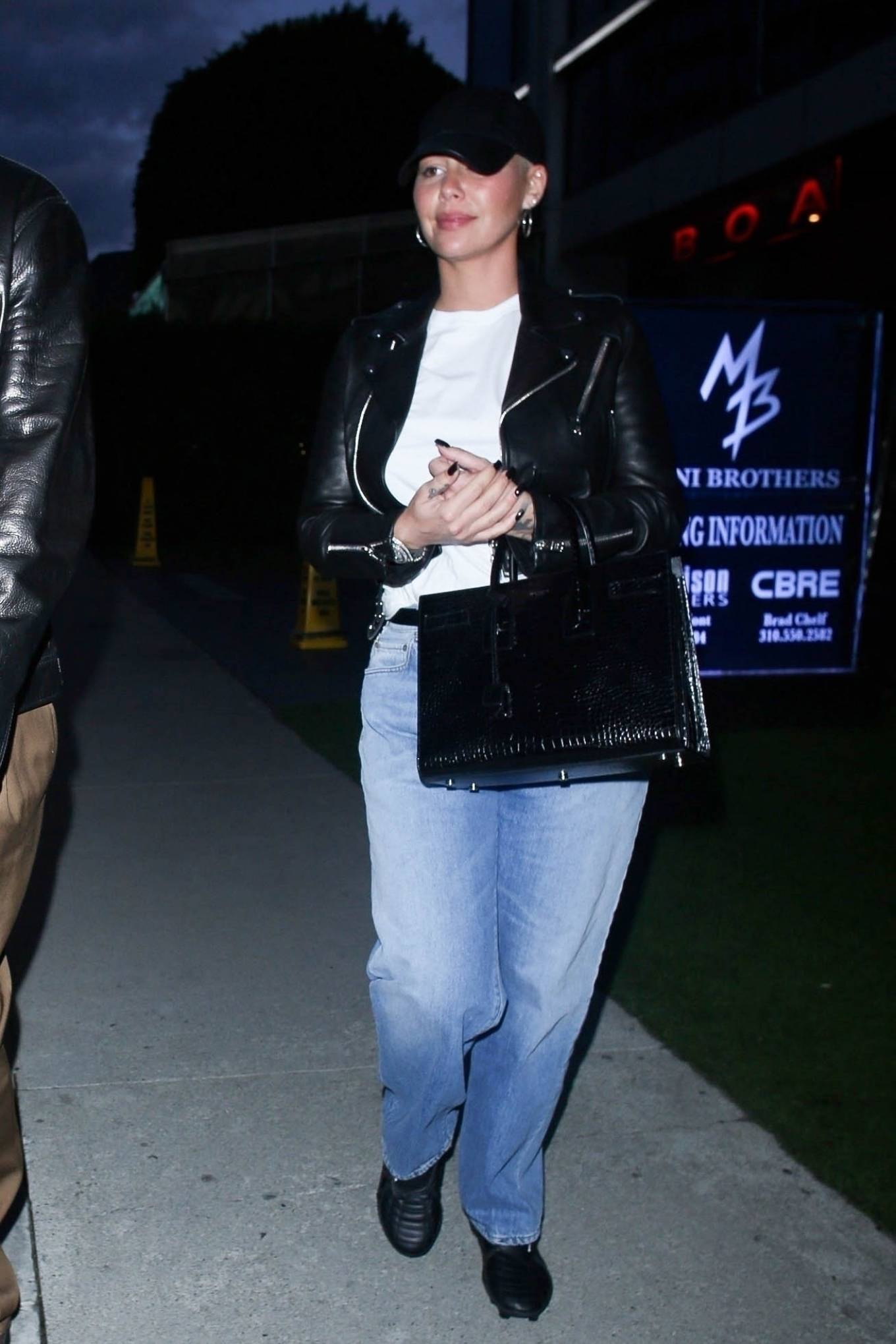 Amber Rose - With her boyfriend Alexander Edwards night out in West Hollywood