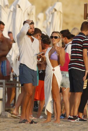 Amber Turner - In a bikini with her boyfriend Dan Edgar in Ibiza