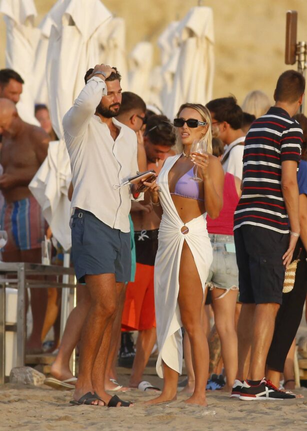 Amber Turner - In a bikini with her boyfriend Dan Edgar in Ibiza