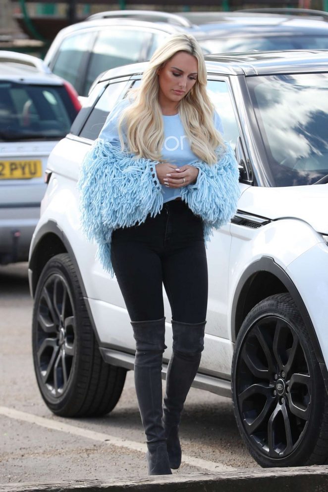 Amber Turner in Tight Jeans out in Essex