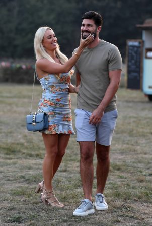 Amber Turner - On the set for 'The Only Way is Essex' TV show in Essex