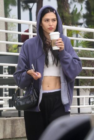 Amelia Gray Hamlin - Goes on a Starbucks run in Studio City