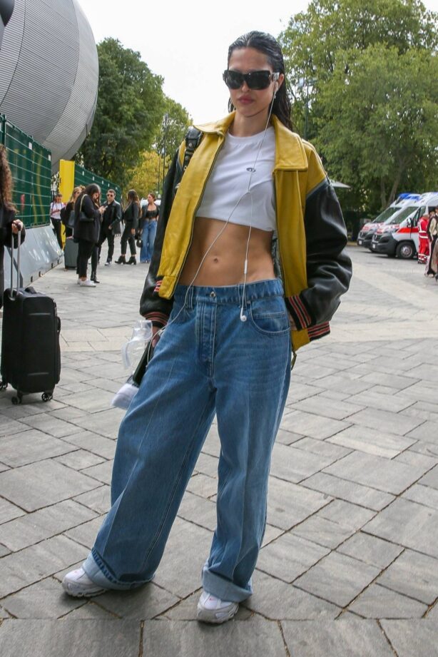 Amelia Gray Hamlin - Pictured Outside the Diesel show in Milan