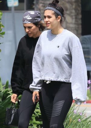 Amelia Hamlin and Lisa Rinna - Heading to the gym in Los Angeles