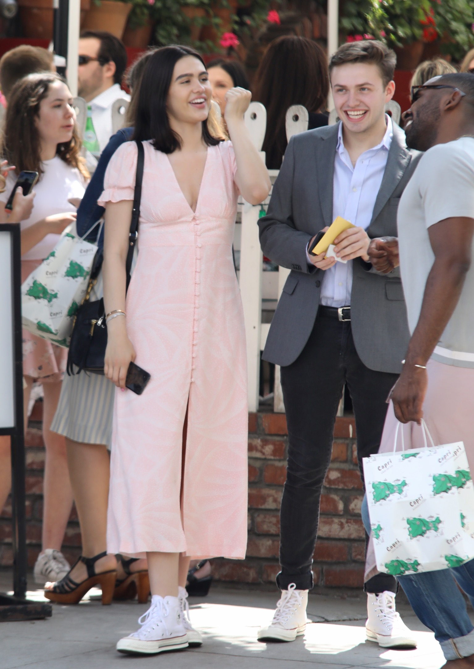 Amelia Hamlin â€“ Seen with friends after lunch at The Ivy in Beverly Hills