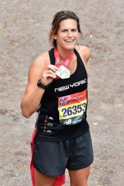 Amelie Mauresmo - 2019 London Marathon Finish Line