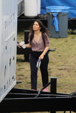 America Ferrera - Joins the all star cast of The Barbie Movie filming in Los Angeles