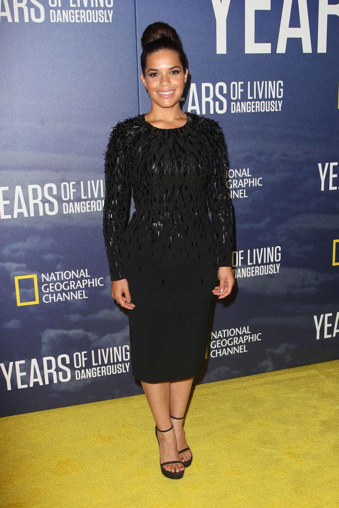 America Ferrera - National Geographic's Years Of Living Dangerously Premiere in New York