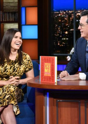 America Ferrera - Visits The Late Show With Stephen Colbert in NY