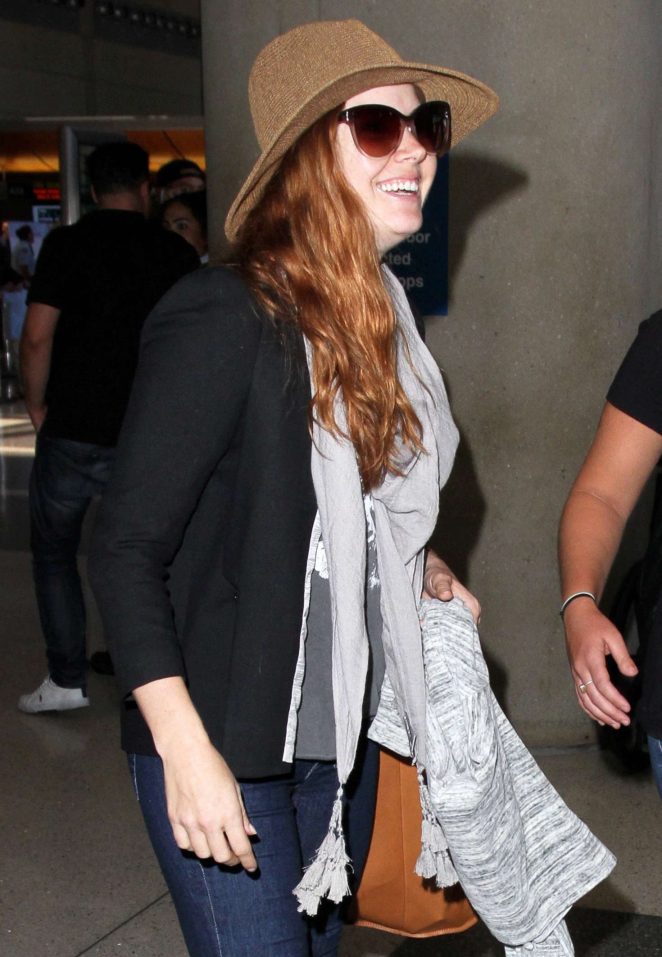 Amy Adams Arrives at LAX in Los Angeles
