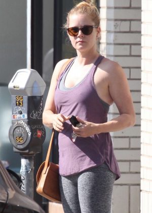 Amy Adams - Arrives for a pilates class in Hollywood