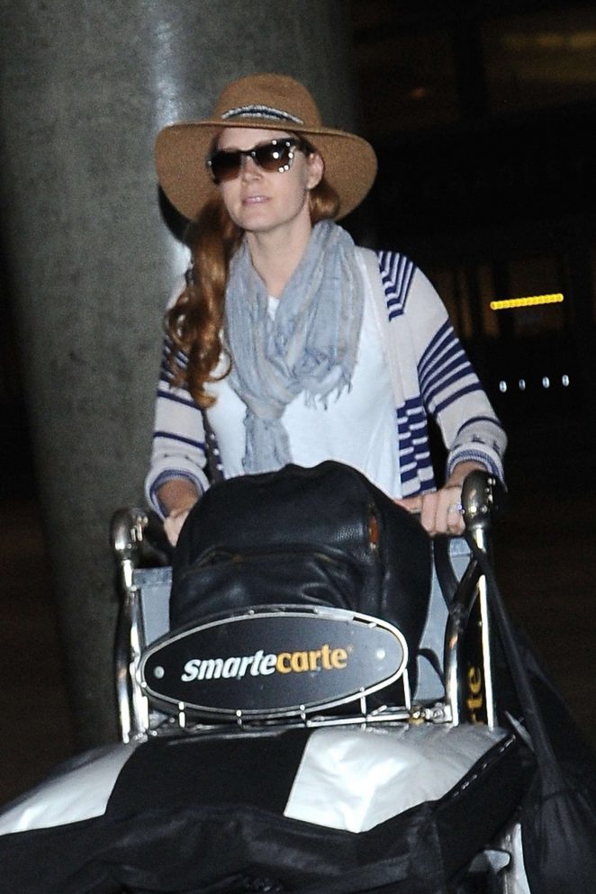Amy Adams at LAX Airport in Los Angeles