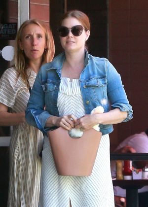 Amy Adams at Nate'n Al Delicatessen in Beverly Hills