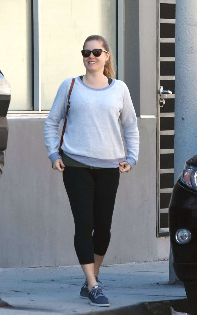 Amy Adams in Black Tigths - Out in Los Angeles