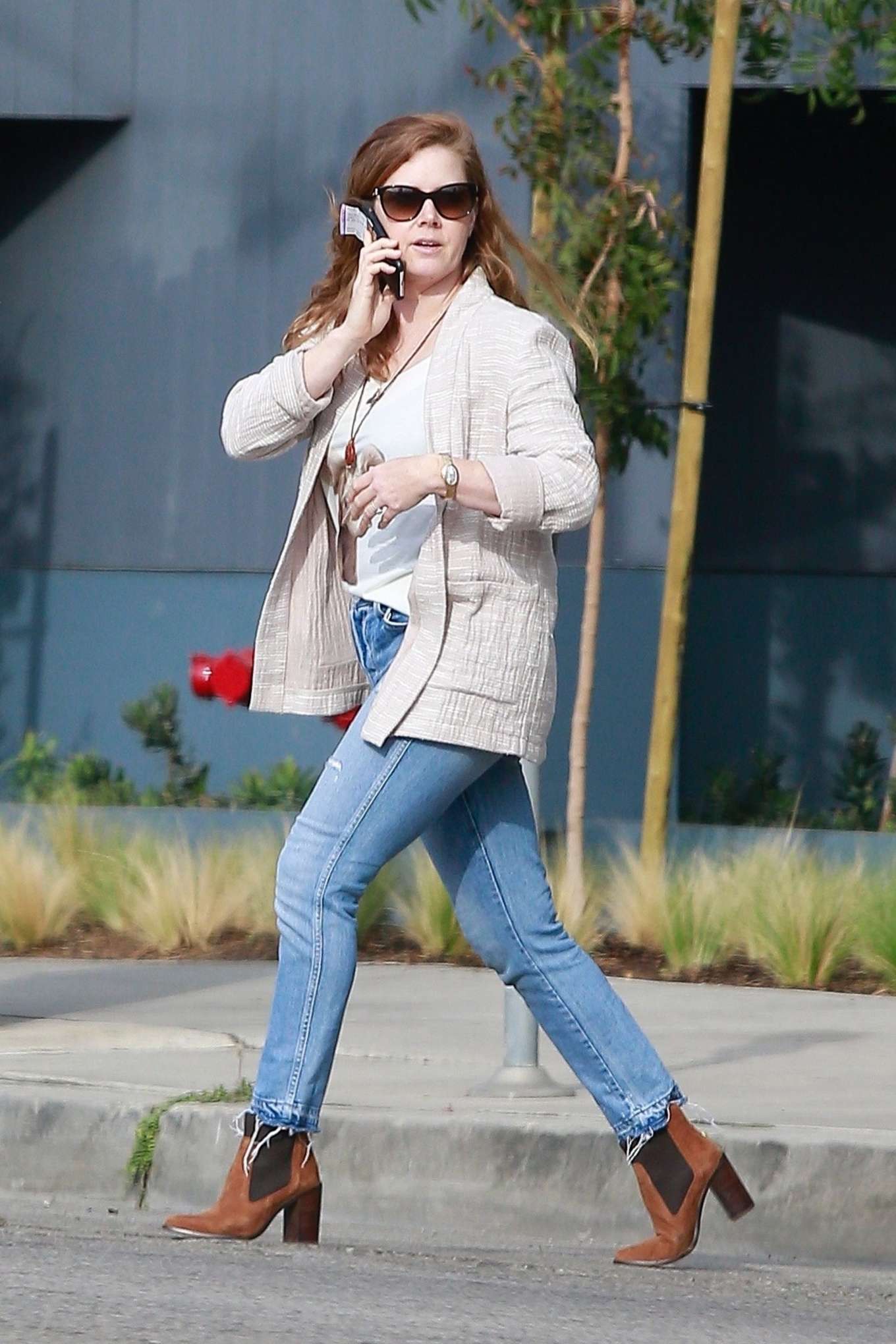 Amy Adams 2019 : Amy Adams - In jeans outside Ca Del Sole Restaurant in T.....