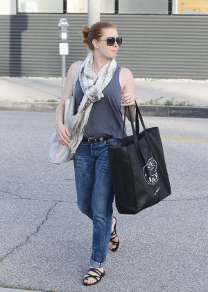 Amy Adams in Jeans Shopping in LA