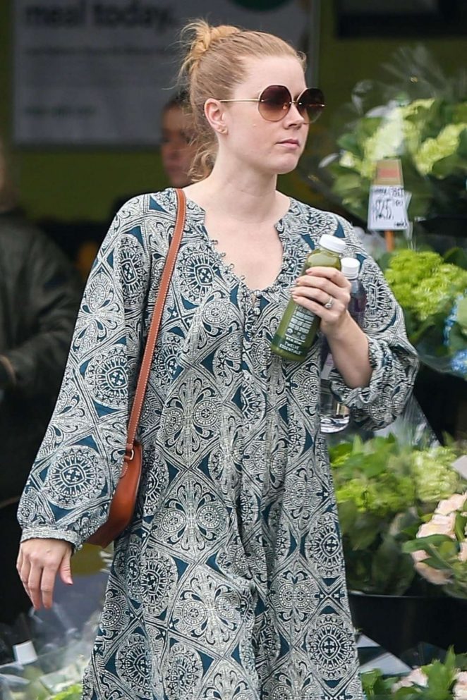 Amy Adams in Long Dress out in Brentwood