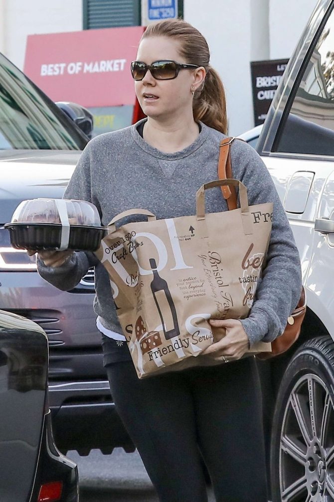Amy Adams in Tights - Shopping in Beverly Hills