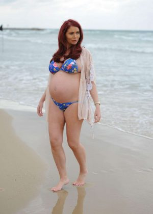 Amy Childs in Bikini on the beach in Tel Aviv