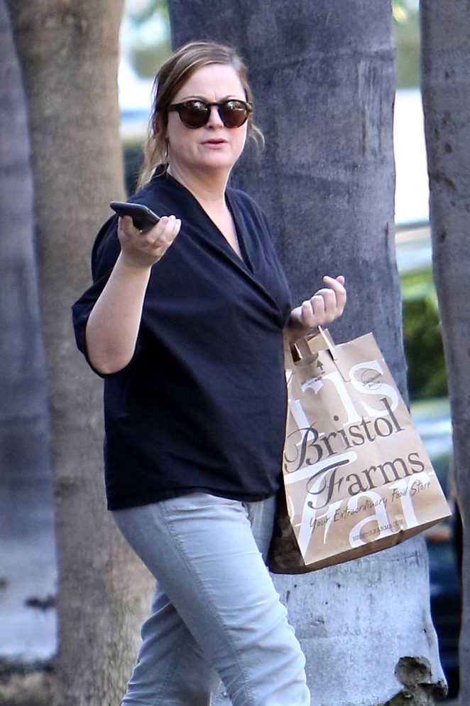 Amy Poehler - Leaves Bristol Farms in Beverly Hills