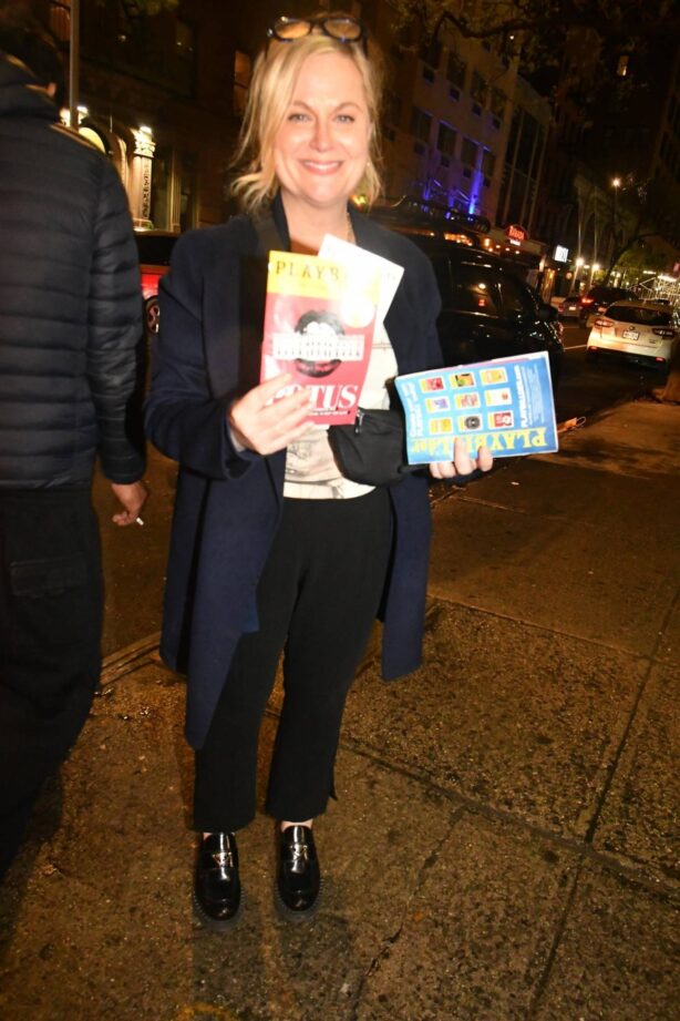 Amy Poehler - Seen after party for the opening night of Potus on Broadway