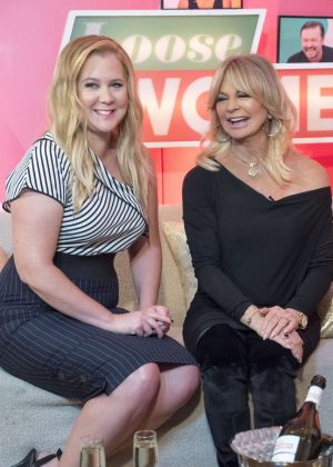 Amy Schumer and Goldie Hawn - 'Loose Women' TV show in London