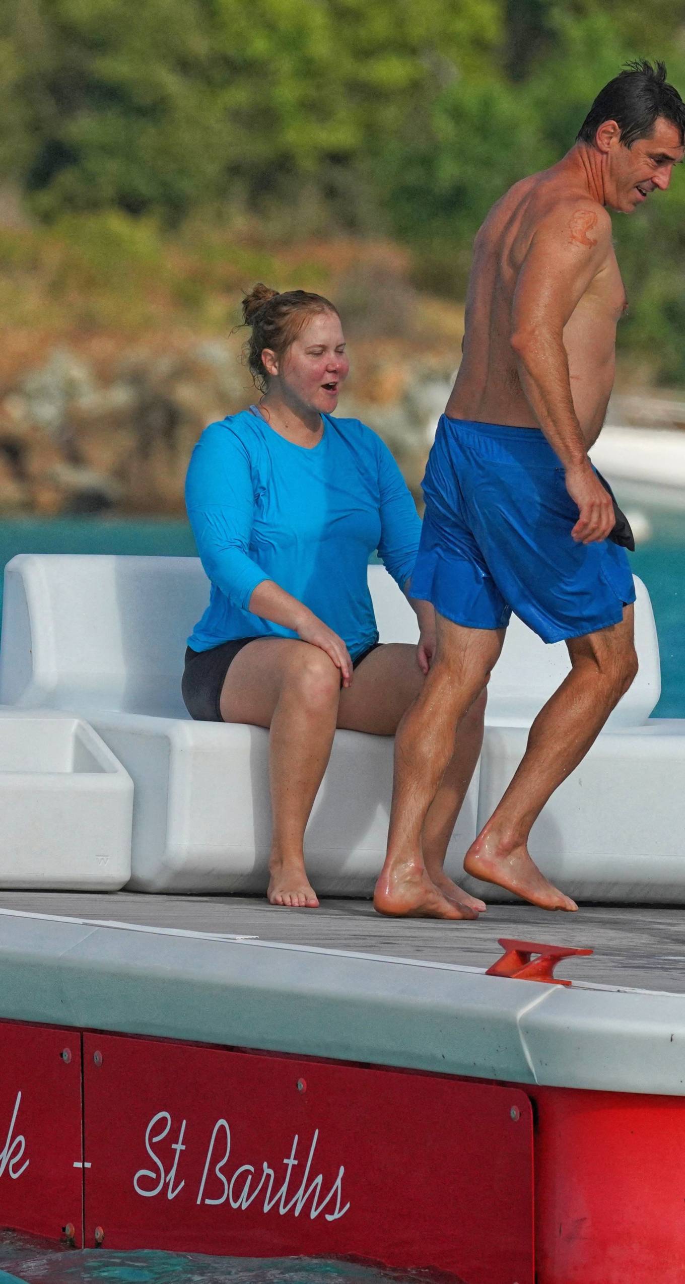 Amy Schumer 2022 : Amy Schumer – Seen at the beach in Saint Barts-03