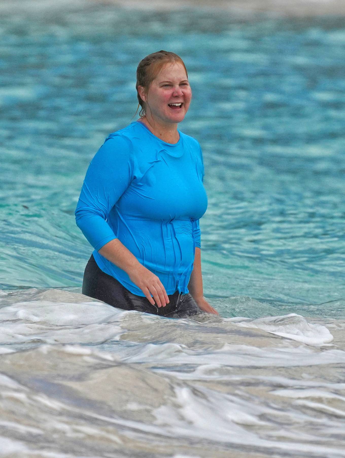 Amy Schumer 2022 : Amy Schumer – Seen at the beach in Saint Barts-04