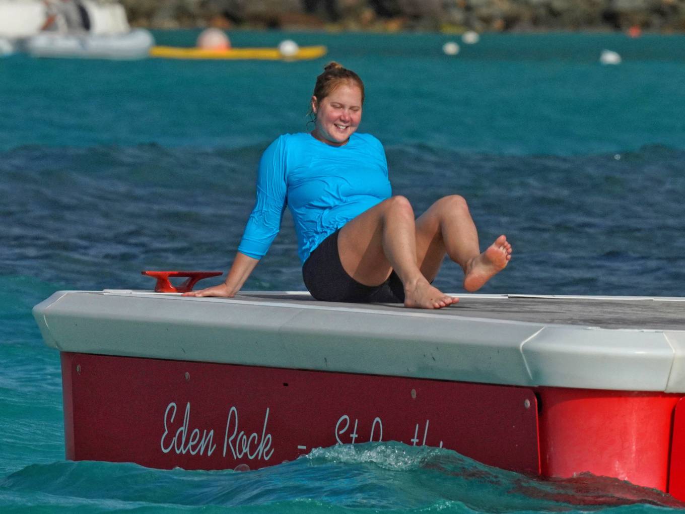 Amy Schumer 2022 : Amy Schumer – Seen at the beach in Saint Barts-06