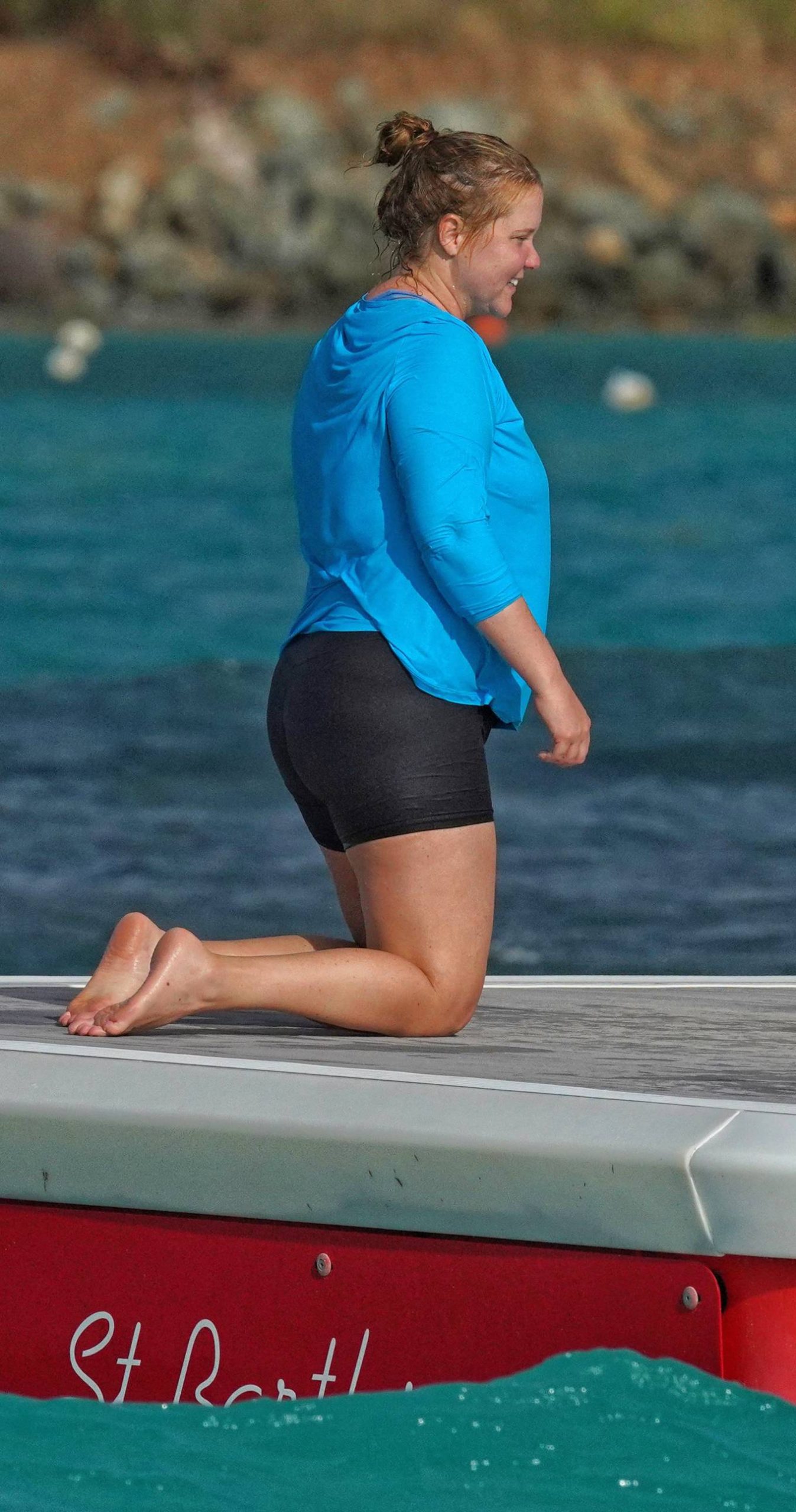 Amy Schumer 2022 : Amy Schumer – Seen at the beach in Saint Barts-07