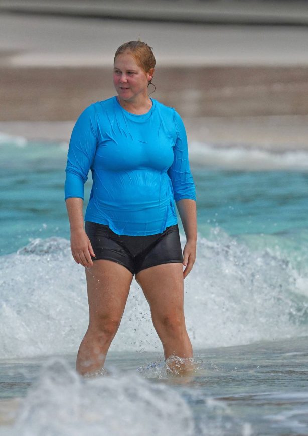 Amy Schumer - Seen at the beach in Saint Barts