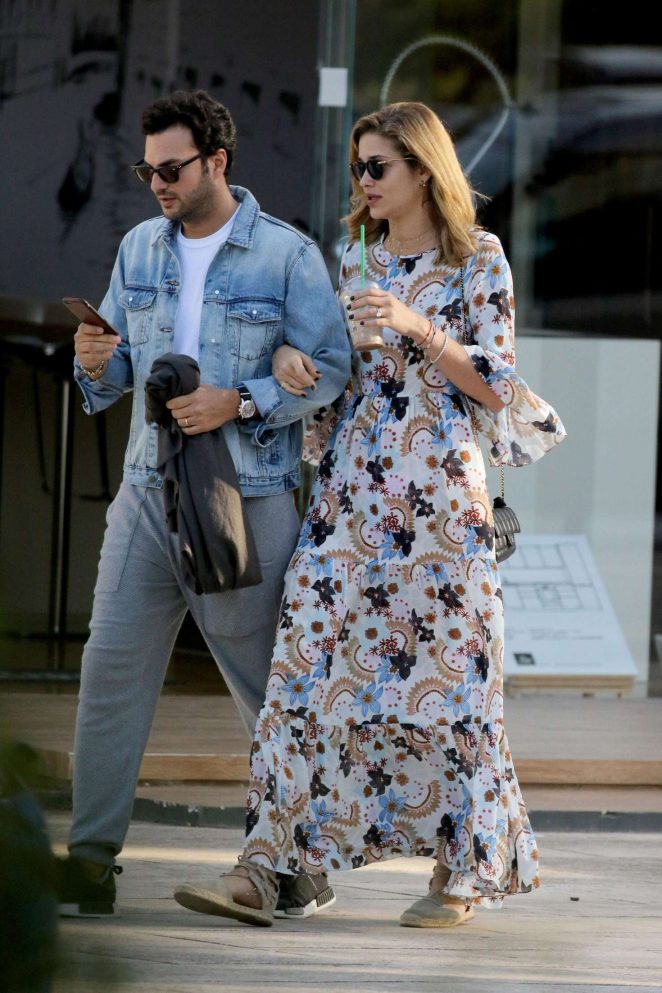 Ana Beatriz Barros in Long Dress out in Athens