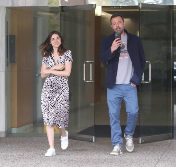 Ana de Armas and Ben Affleck - Leaving an office building in Los Angeles