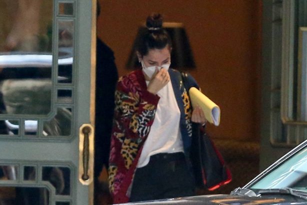 Ana de Armas and Ben Affleck - Leaving their hotel in New Orleans