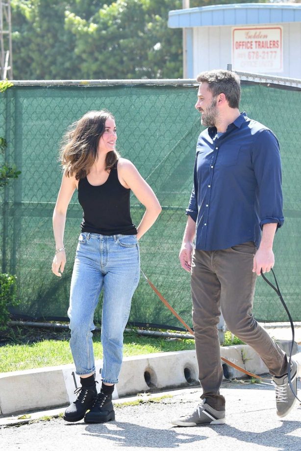 Ana de Armas and Ben Affleck - Out in Brentwood