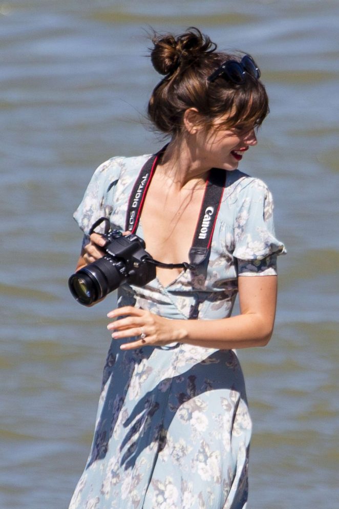 Ana de Armas in Summer Dress Out in Budapest