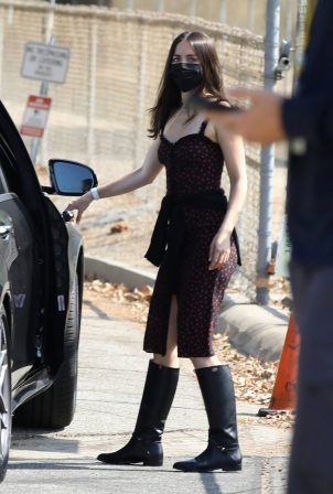 Ana De Armas - On the set of her new film in Los Angeles
