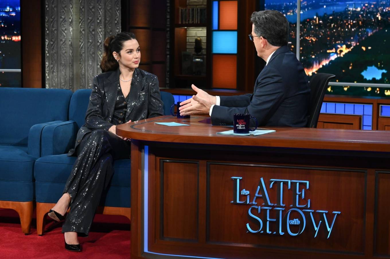 Ana de Armas 2022 : Ana de Armas – The Late Show with Stephen Colbert-04